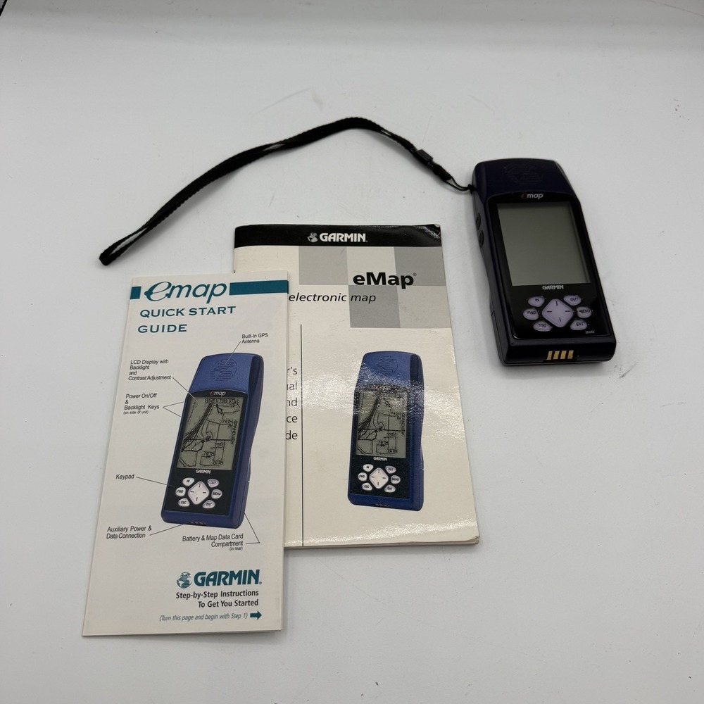 Garmin eMap Personal Navigator GPS Handheld Bundle w/ Manual - Tested & Working
